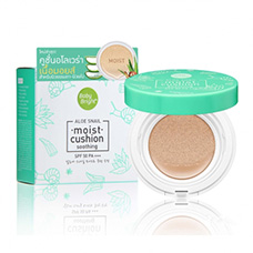 Aloe Snail Moist Cushion SPF50 PA+++ Baby Bright #23 Natural Bright 15 gr. Thailand