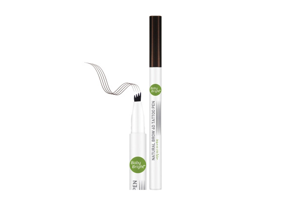 Стойкий карандаш-тинт для бровей из Тайланда с эффектом татуажа Baby Bright Natural Brow 6D Tattoo Pen. тайская косметика
